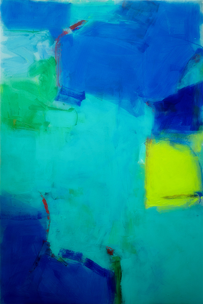 abstract painting THE BLUE HOURS W. Skog