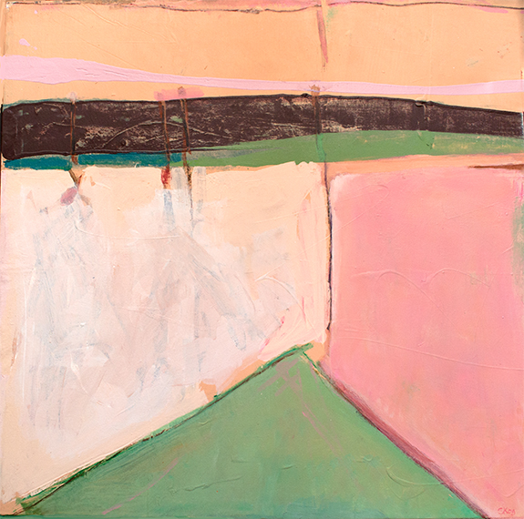 painting: CORNERED BY PINK