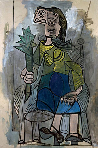 Picasso painting, Woman with Artichoke