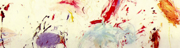 detail of a Cy Twombly painting